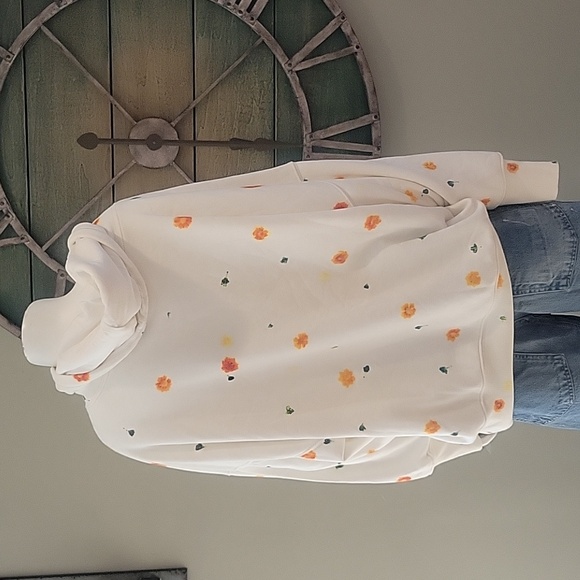 Free People Movent X DYEKWEEN Sprint To The Finish Hoodie In Marigold Combo - Picture 6 of 16